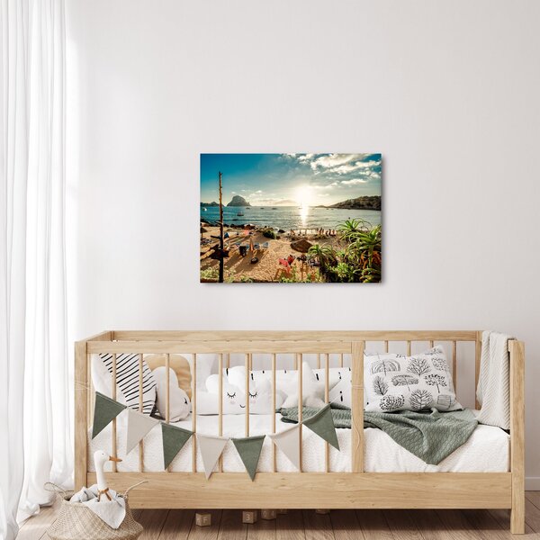 Slika - Plaža s ljudima (70x50 cm)