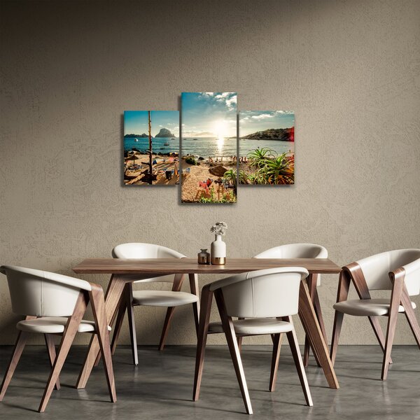 Slika - Plaža s ljudima (90x60 cm)