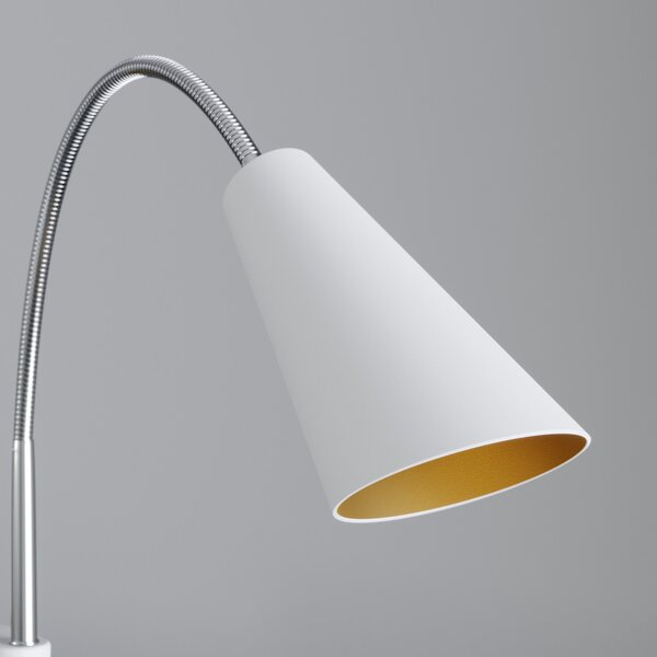 Podne Lampa Lucande, Medira, Bijela, Dnevna soba, Metal, Moderan