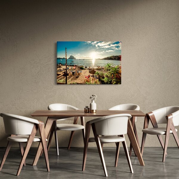 Slika - Plaža s ljudima (90x60 cm)