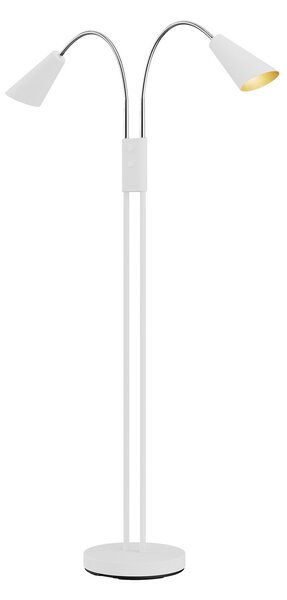 Podne Lampa Lucande, Medira, Bijela, Dnevna soba, Metal, Moderan