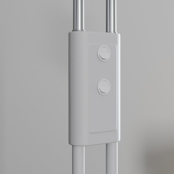 Podne Lampa Lucande, Medira, Bijela, Dnevna soba, Metal, Moderan