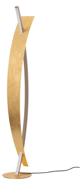 Podne Lampa Lucande, Marija, prigušiv, Zlato / mjed, Dnevna soba, Metal, Moderan