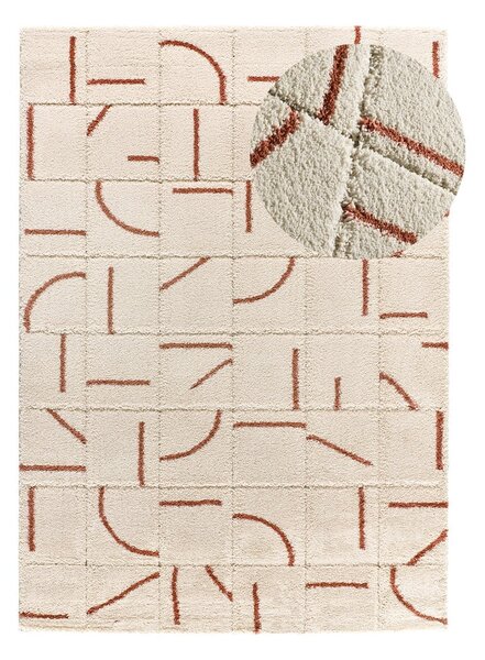 Ciglasti/krem tepih 133x190 cm Brenda – Universal