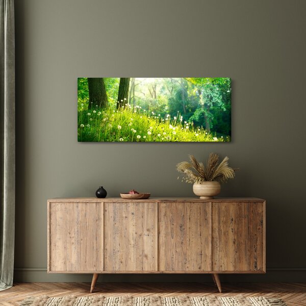 Slika - Čarobna livada puna maslačaka (120x50 cm)