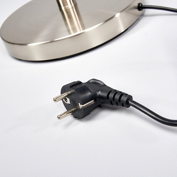Podne Lampa Lindby, Elaina, Sivo, Dnevna soba, Metal, Moderan