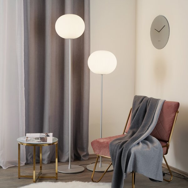 Podne Lampa FLOS, GLO-BALL, prigušiv, Metalik, Dnevna soba, Staklo, Dizajn