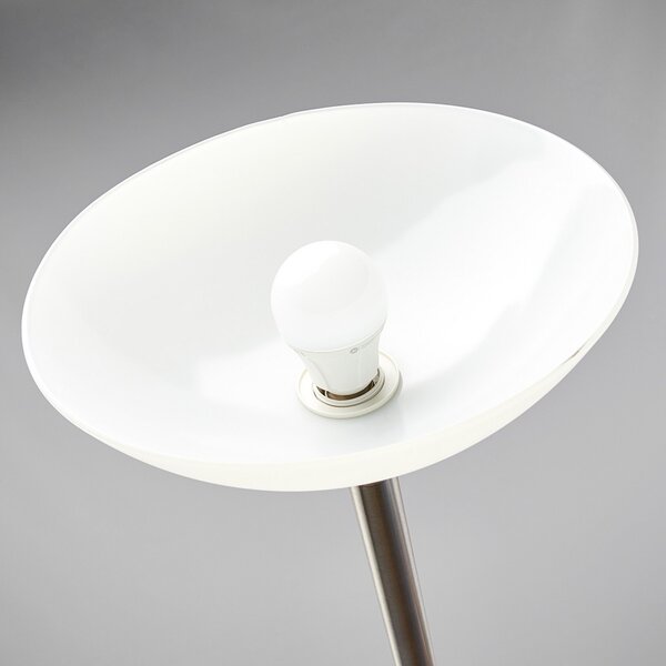 Podne Lampa Lindby, Elaina, Sivo, Dnevna soba, Metal, Moderan