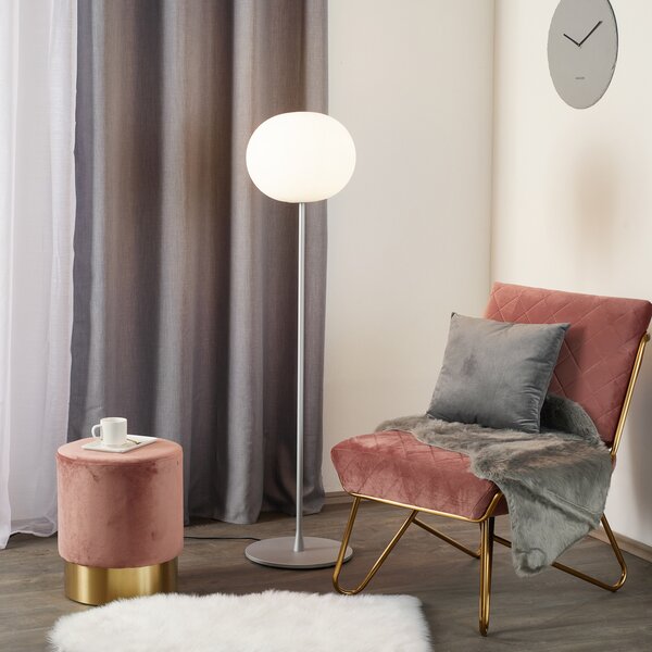 Podne Lampa FLOS, GLO-BALL, prigušiv, Metalik, Dnevna soba, Staklo, Dizajn