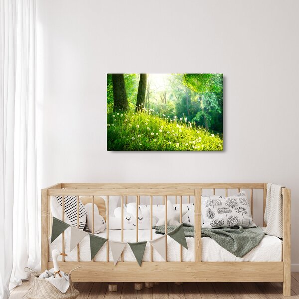 Slika - Čarobna livada puna maslačaka (90x60 cm)