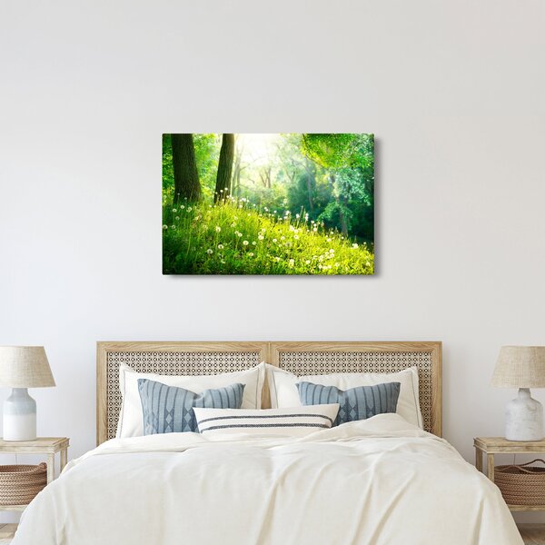 Slika - Čarobna livada puna maslačaka (90x60 cm)