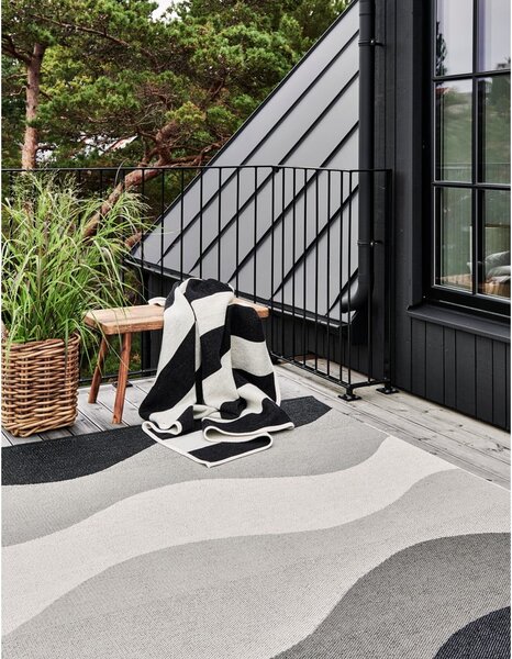 Sivi unutarnji i vanjski tepih 70x100 cm Urvi Metal – Pappelina