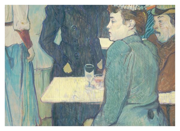Slika - Henri de Toulouse-Lautrec, A Corner of the Moulin de la Galette, reprodukcije (70x50 cm)