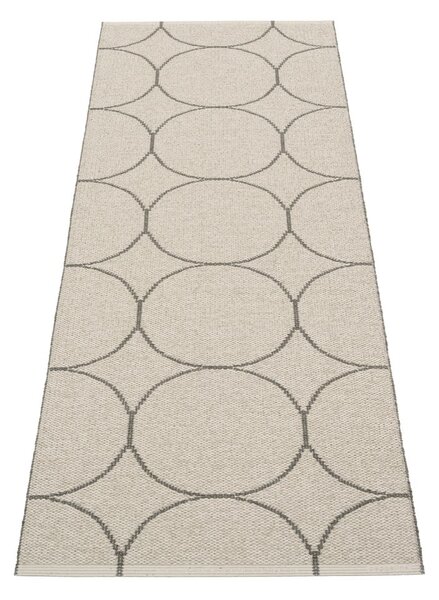 Tamno siva unutarnja i vanjska staza 70x200 cm Boo Charcoal Linen – Pappelina