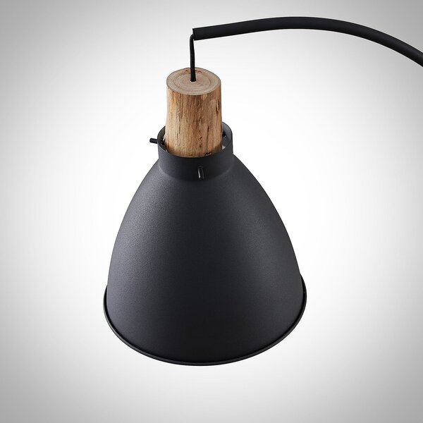 Podne Lampa Lindby, Trebale, Crno, Dnevna soba, Metal, Skandinavski
