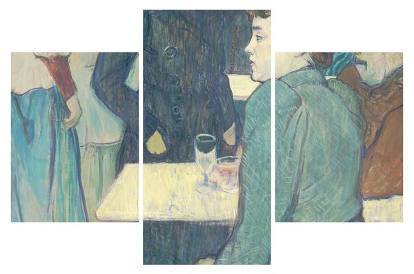 Slika - Henri de Toulouse-Lautrec, A Corner of the Moulin de la Galette, reprodukcije (90x60 cm)
