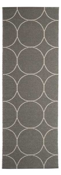 Tamno siva unutarnja i vanjska staza 70x200 cm Boo Charcoal Linen – Pappelina