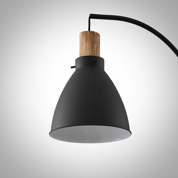 Podne Lampa Lindby, Trebale, Crno, Dnevna soba, Metal, Skandinavski