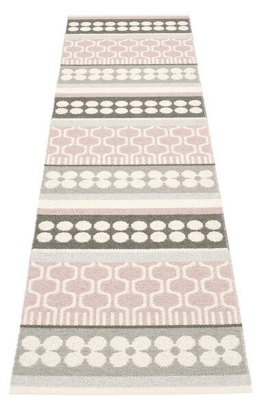 Svijetlo ružičasta/siva unutarnja i vanjska staza 70x270 cm Asta Pale Rose – Pappelina