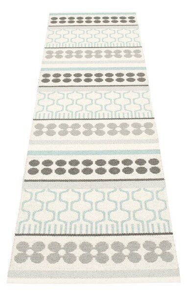 Siva/tirkizna unutarnja i vanjska staza 70x270 cm Asta Pale Turquoise – Pappelina