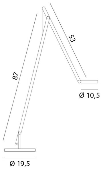 Podne Lampa Rotaliana, String F1 DTW, prigušiv, Crno, Dnevna soba, Metal, Dizajn