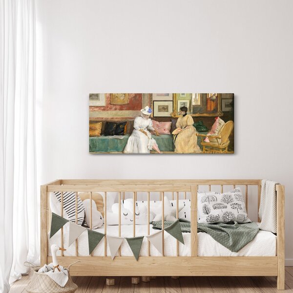 Slika - William Merritt Chase, A Friendly Call, reprodukcije (120x50 cm)