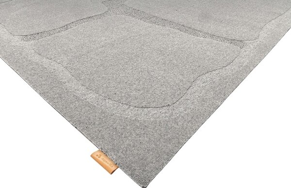 Sivi vunen tepih 200x300 cm Morphic Organica – Agnella