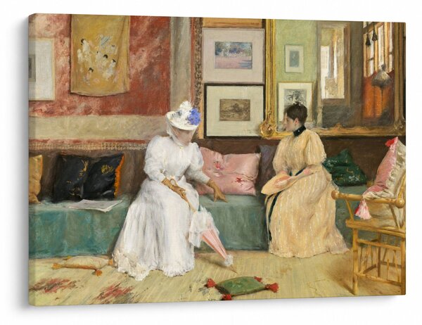 Slika - William Merritt Chase, A Friendly Call, reprodukcije (70x50 cm)