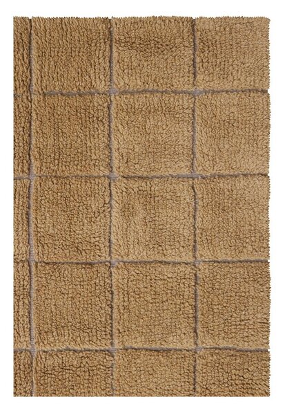 Oker žuta ručno rađena vunena staza 80x230 cm Mosaic Ochre – Lorena Canals