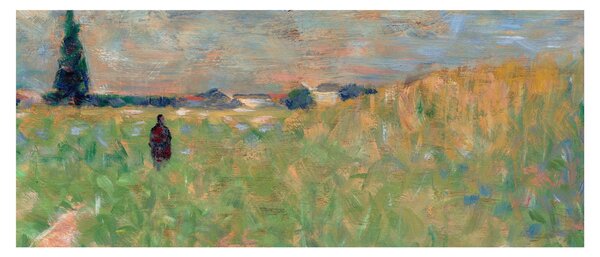 Slika - Georges Seurat, A Summer Landscape, reprodukcije (120x50 cm)
