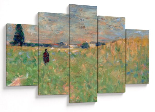 Slika - Georges Seurat, A Summer Landscape, reprodukcije (150x105 cm)