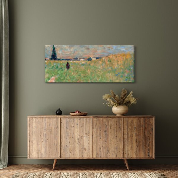 Slika - Georges Seurat, A Summer Landscape, reprodukcije (120x50 cm)