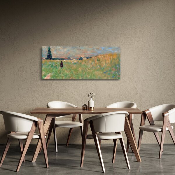 Slika - Georges Seurat, A Summer Landscape, reprodukcije (120x50 cm)