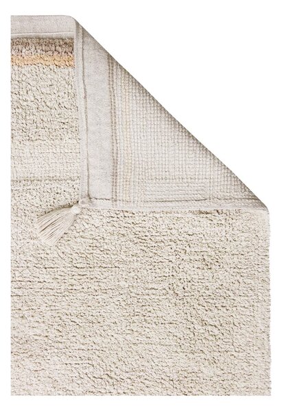 Krem periv/ručno rađen pamučan tepih 140x200 cm Bloom Natural – Lorena Canals