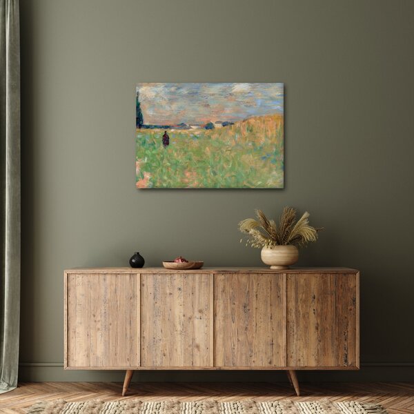 Slika - Georges Seurat, A Summer Landscape, reprodukcije (70x50 cm)