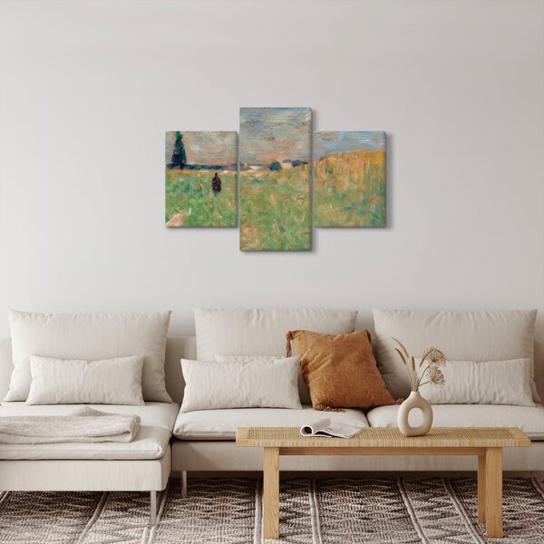 Slika - Georges Seurat, A Summer Landscape, reprodukcije (90x60 cm)