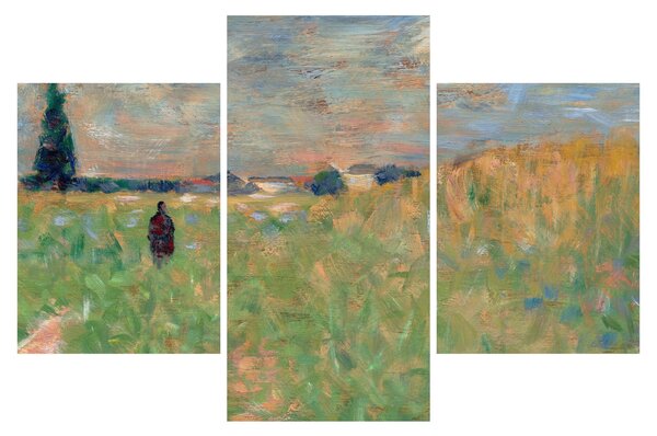 Slika - Georges Seurat, A Summer Landscape, reprodukcije (90x60 cm)
