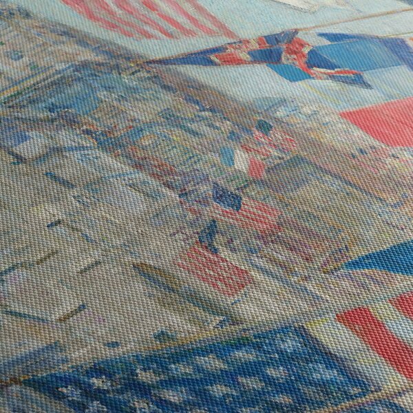 Slika - Childe Hassam, Allies day, reprodukcije (sa satom) (90x30 cm)