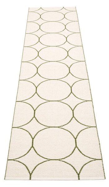 Tamno zelena unutarnja i vanjska staza 70x300 cm Boo Dark Olive – Pappelina