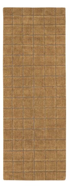 Oker žuta ručno rađena vunena staza 80x230 cm Mosaic Ochre – Lorena Canals