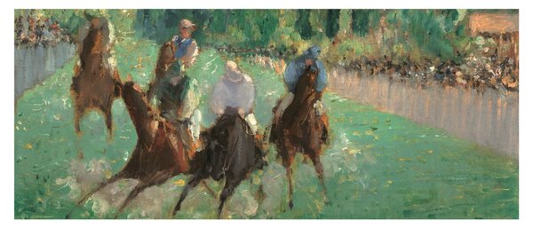 Slika - Edouard Manet, At the Races, reprodukcije (120x50 cm)