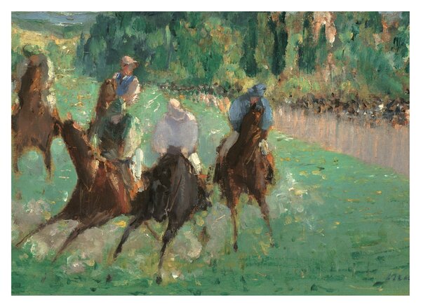 Slika - Edouard Manet, At the Races, reprodukcije (70x50 cm)