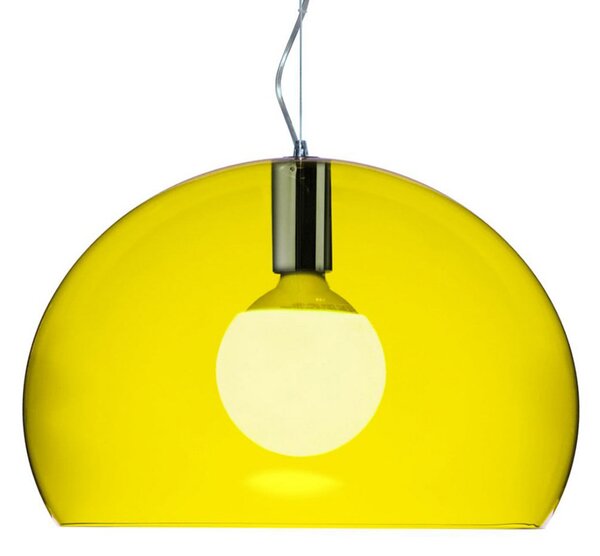 Viseće Svjetiljka Kartell, Small FL/Y, Žuta, Dnevna soba, Plastika, Dizajn
