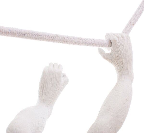 Stolne Lampa SELETTI, Monkey Lamp, Bijela, Dnevna soba, Plastika, Dizajn