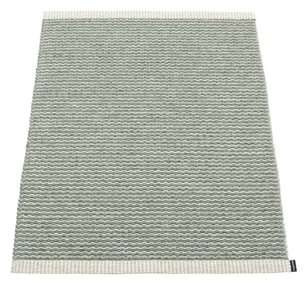 Svijetlo zeleni unutarnji i vanjski tepih 60x85 cm Mono Sage Army – Pappelina