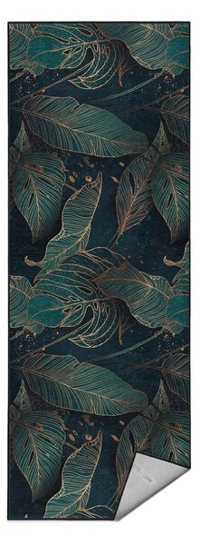 Petrolej zelena perivia staza 80x200 cm Midnight Jungle – Mila Home
