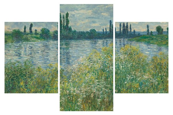 Slika - Claude Monet, Banks of the Seine, reprodukcije (90x60 cm)