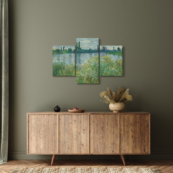 Slika - Claude Monet, Banks of the Seine, reprodukcije (90x60 cm)