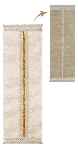 Bež pamučna staza 80x230 cm Duetto Sage – Lorena Canals
