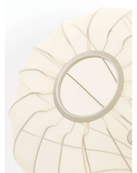 Bež viseća svjetiljka s tekstilnim sjenilom ø 50 cm Elati – Light & Living